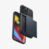 ACS06589 - iPhone 15 Pro Max Case Slim Armor CS in black showing the back with card in slot